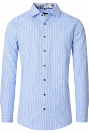 VentiOverhemdblauwGestreept