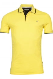 GiordanoPoloshirtKortemouwgeel