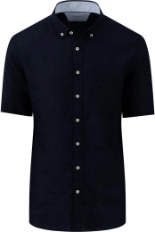 Fynch-HattonLinnenOverhemddonkerblauwEffen