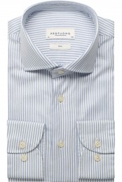 ProfuomoOverhemdblauwGestreept