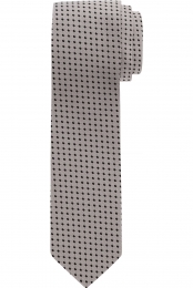 OLYMPStropdasmiddengrijsStippen