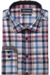 LeonardobyJupiterCasualOverhemdroodRuit