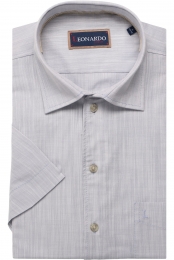 LeonardobyJupiterCasualOverhemdKortemouwlichtblauw