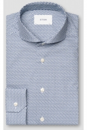 ETONOverhemdblauwMotief