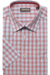 LeonardobyJupiterOverhemdKortemouwrood