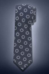 OLYMPSIGNATUREStropdasnachtblauwBloemen