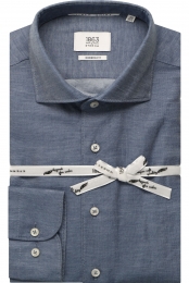 ETERNA1863LinnenOverhemdmarineEffen
