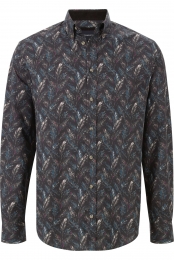 BABISTAOverhemddonkerblauwMotief