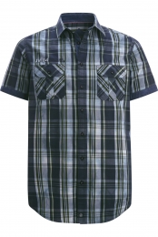 JanVanderstormOverhemddonkerblauwRuit