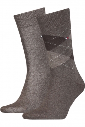 TommyHilfigerSokkendonkerbruinRuit