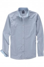 OLYMPCasualOverhemdgroenBedrukt