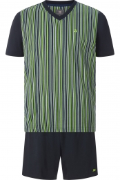 JanVanderstormpyjamadonkerblauwGestreept