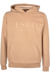 USPoloAssnHoodedSweatshirtlichtbruinEffen