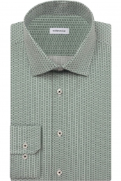 SeidenstickerOverhemdlichtgroenBedrukt