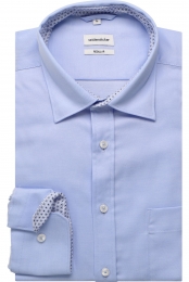 SeidenstickerOverhemdlichtblauwEffen