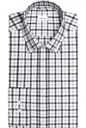 SeidenstickerFlanellenOverhemdblauwRuit