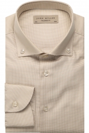 JohnMillerOverhemdbruinPiedDePoule