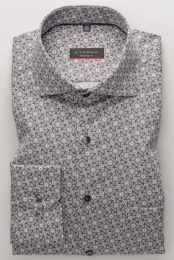 ETERNAOverhemddonkerbruinBedrukt