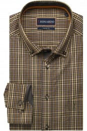 LeonardobyJupiterOverhemdgeelRuit