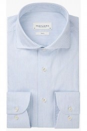 ProfuomoOverhemdblauwGestreept