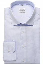 SeidenstickerOverhemdlichtblauwMotief