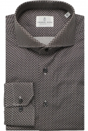 EmanuelBergOverhemddonkerblauwMotief