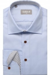 faktsBusyOverhemdlichtblauwFaux-uni