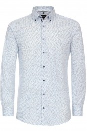 VentiOverhemdblauwBedrukt