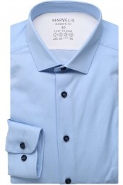 MarvelisPerformanceOverhemdblauwFaux-uni
