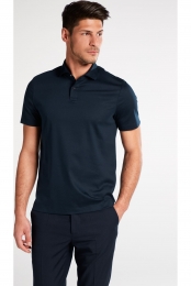 ETERNAPoloshirtKortemouwmarine