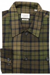 ETERNAFlanellenOverhemdgroenRuit