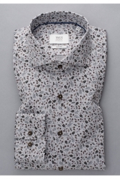 ETERNA1863OverhemdstaalgrijsBedrukt