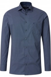 CasaModaOverhemdblauwBedrukt