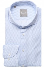 faktsLeisureOverhemdlichtblauwwitMotief