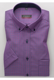 ETERNAOverhemdKortemouwpaars