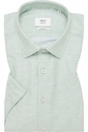 ETERNA1863LinnenOverhemdgroenEffen