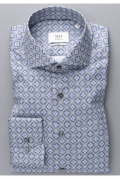 ETERNA1863OverhemdstaalgrijsBedrukt