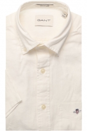 GANTLinnenOverhemdwitEffen