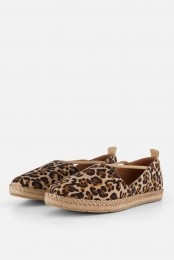 TamarisLeopardEspadrillesbruinLeer