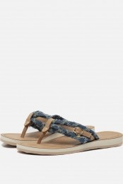 TamarisDenimSlippersblauwTextiel
