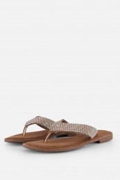 LazamaniRainbowSlipperszilverLeer