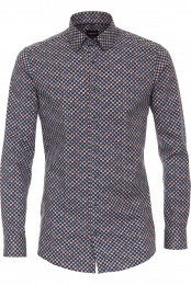 VentiOverhemdblauwBedrukt