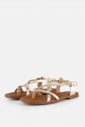 OhMySandalsSandalengoudLeer
