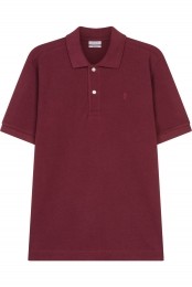 SeidenstickerPoloshirtKortemouwbordeaux