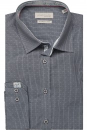 JupiterOverhemdgrijsGestippeldengestreept