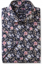 OLYMPLuxorOverhemdKortemouwmarine