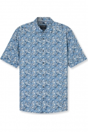 OLYMPCasualOverhemdKortemouwmarine