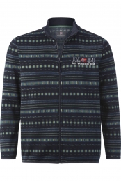 JanVanderstormSweatjacketdonkerblauwVeelkleurig