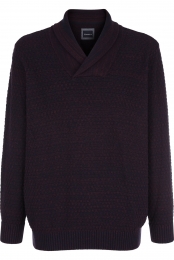 BABISTATruiShawlkraagdonkerroodGestructureerd