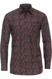 CasaModaOverhemdblauwBedrukt